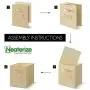 Neaterize Storage Cubes - Set of 6 Storage Bins | 2 Handles & 10 Label Window Cards | Cube Storage Bins | Foldable Closet Organizers and Storage | Fabric Storage Boxes for Home, Office (Beige) Neaterize Storage Cubes - Set of 6 Storage Bins | 2 Handles & 10 Label Window Cards | Cube Storage Bins | Foldable Closet Organizers and Storage | Fabric Storage Boxes for Home, Office (Beige)