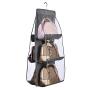 DIOMMELL Purses Hanger Hanging Handbag Organizer Bags Storage Holder for Closet with 6 Larger Pockets