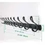 WEBI Coat Rack Wall Mounted,16” Hole to Hole,10 Hooks for Hanging Coats,Hook Rack,Hook Rail,Coat Hooks,Coat Hanger Wall Mount for Entryway Jacket Clothes,Black,2 Packs WEBI Coat Rack Wall Mounted,16” Hole to Hole,10 Hooks for Hanging Coats,Hook Rack,Hook Rail,Coat Hooks,Coat Hanger Wall Mount for Entryway Jacket Clothes,Black,2 Packs