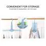 POZILAN 2 Pack Magic Clothes Hangers Space Saving - Collapsible Closet Organizer 360 Degree Wardrobe Rack, Foldable Hanger for Clothes, Belts (Light Blue) POZILAN 2 Pack Magic Clothes Hangers Space Saving - Collapsible Closet Organizer 360 Degree Wardrobe Rack, Foldable Hanger for Clothes, Belts (Light Blue)