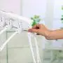 kisreal Clothes Hanger, Multi-Layer Foldable Plastic Hangers, Non-Slipping, 360 Degree Swivel, Creative Cabinet Multifunctional Drying Coat Rack