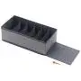 Onlyeasy Closet Underwear Organizer Drawer Divider, Set of 4 Foldable Cloth Storage Boxes Bins, Under Bed Organizer for Bras Socks Panties Ties, Linen-Like Gray, 7MXDSS4P