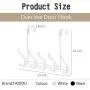 Over The Door Hook - 5 Hooks Towel Rack for Bathroom Storage Closet - Behind The Door Organizer Clothes Rack - Shoe Or Hat Holder - Office Cubicle Purse Hanger - Door Hook (White) Over The Door Hook - 5 Hooks Towel Rack for Bathroom Storage Closet - Behind The Door Organizer Clothes Rack - Shoe Or Hat Holder - Office Cubicle Purse Hanger - Door Hook (White)
