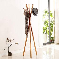 Nordic Creative Hanger Landing Hotel Hanging Clothes Rack (Color : Walnut Color)
