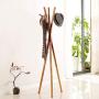 Nordic Creative Hanger Landing Hotel Hanging Clothes Rack (Color : Walnut Color)