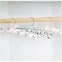 10pcs Clothes Hanger Sponge Padded Clothes Drying Rack Multifunction Scarf Clothes Hangers Random Color