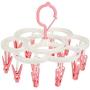 lliang Hangers 16 Clips Portable Socks Cloth Hanger Rack Clothespin Folding Foldable Multifunctional Wardrobe Storage Cloth Hangers lliang Hangers 16 Clips Portable Socks Cloth Hanger Rack Clothespin Folding Foldable Multifunctional Wardrobe Storage Cloth Hangers