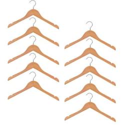 5pcs Child Kids Baby Wooden Coat Clothes Pants Hanger Wood Hook Drying Rack 32 cm