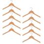 5pcs Child Kids Baby Wooden Coat Clothes Pants Hanger Wood Hook Drying Rack 32 cm