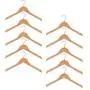 5pcs Child Kids Baby Wooden Coat Clothes Pants Hanger Wood Hook Drying Rack 32 cm