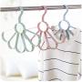 5pcs Random Color Nordic Clothes Hangers Multifunction Baby Hanger Scarf Hangers Frame Petal Tie Belt Storage Organizer Rack