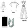 Bluecell 8pcs Travel Hangers - Portable Thicken Folding Clothes Hangers Foldable Non-Slip Clothes Drying Racks for Home Travel Vacation Business Trip (Nordic Style)