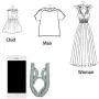 Bluecell 8pcs Travel Hangers - Portable Thicken Folding Clothes Hangers Foldable Non-Slip Clothes Drying Racks for Home Travel Vacation Business Trip (Nordic Style)