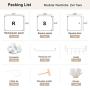 GEORGE&DANIS Portable Wardrobe Closet Plastic Dresser Bedroom Armoire DIY Cube Storage Organizer, White, 18 inches Depth, 2x4 Tiers