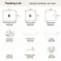 GEORGE&DANIS Portable Wardrobe Closet Plastic Dresser Bedroom Armoire DIY Cube Storage Organizer, White, 18 inches Depth, 2x4 Tiers GEORGE&DANIS Portable Wardrobe Closet Plastic Dresser Bedroom Armoire DIY Cube Storage Organizer, White, 18 inches Depth, 2x4 Tiers