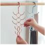 DNJKSA Rotatable 10-Claw Clothes Hanger Windproof Clothes Hanger Handbag Bag Holder Space Saving Clothes Hanger Organizer(5 Pieces/Lot)(Random Color)