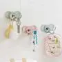 Heyuni.3 Pcs Elephant Self-Adhesive Key Ring Hooks Hangers Holder for Bathroom Kitchen Decorative Wall