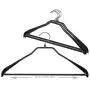 Mawa by Reston Lloyd BodyForm Series Non-Slip Space-Saving Extra Wide Clothes Hanger with Bar for Pants