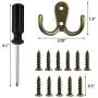 HOVEOX 20 Pcs Double Prong Robe Hook Retro Towel Cloth Hanger Wall Hat Jewelry Hooks Rustproof Rustic Hooks Utility Hooks with 40 Pcs Screws and a Screwdriver (Bronze) HOVEOX 20 Pcs Double Prong Robe Hook Retro Towel Cloth Hanger Wall Hat Jewelry Hooks Rustproof Rustic Hooks Utility Hooks with 40 Pcs Screws and a Screwdriver (Bronze)