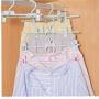 10 Pcs Plastic Cloth Hangers with Non-Slip Big Clips Closet Organizing Tool Saving More Space for Slack Trouser Jeans Towels