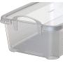 Life Story Clear Closet Organization Storage Boxes Container, 14 Quart (6 Pack)