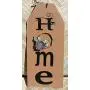 Home Floral Wreath Wooden Door Hanger Tag Sign Home Floral Wreath Wooden Door Hanger Tag Sign