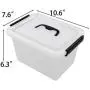 Kekow 6 L Clear Storage Latch Box, 4-Pack Kekow 6 L Clear Storage Latch Box, 4-Pack