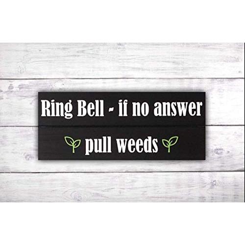 Ring Bell Front Door Sign | Door Hanger | Door Decor | Funny Front Door Signs | Doorbell Sign | Welcome Sign -by LEADING EDGE DESIGNS Ring Bell Front Door Sign | Door Hanger | Door Decor | Funny Front Door Signs | Doorbell Sign | Welcome Sign -by LEADING EDGE DESIGNS
