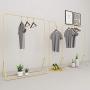Industrial pipe Clothes Display Racks Metal Heavy Duty Garment Rack Customized Hangers Clothing Shelves Gold