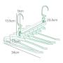 HJYPYJ Magic Hanger,Household 6 in 1 PP Folding Hanger,Multi-Layer Storage Trouser Hangers,Space-Saving Organizer Hangers, Sturdy/Gray / 3 pcs