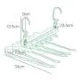 HJYPYJ Magic Hanger,Household 6 in 1 PP Folding Hanger,Multi-Layer Storage Trouser Hangers,Space-Saving Organizer Hangers, Sturdy/Gray / 3 pcs HJYPYJ Magic Hanger,Household 6 in 1 PP Folding Hanger,Multi-Layer Storage Trouser Hangers,Space-Saving Organizer Hangers, Sturdy/Gray / 3 pcs