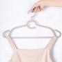 SAASNY Plastic Hangers,25 Brown 46cm Plastic All Purpose Clothes Garment Coat Hangers Space Saving with Non-Slip Trouser Bar and Tie Rack Ideal for Home and Shops - Space Saving Solution