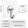 DARSSUM 10Packs Wall Hooks 24lb(max) Waterproof and Oilproof Transparent Reusable Seamless Hooks Bathroom Kitchen Heavy Duty Self Adhesive Hooks DARSSUM 10Packs Wall Hooks 24lb(max) Waterproof and Oilproof Transparent Reusable Seamless Hooks Bathroom Kitchen Heavy Duty Self Adhesive Hooks