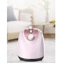 HWZXBCC Hanging Ironing Machine, Portable Vertical Mini Electric Clothes Steamer Hand-Held Steam Iron Wrinkles Remover Travel Home Office Fast Heat-Up,Pink(Color : Pink)