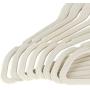 Nova Microdermabrasion No-Slip Velvet Hangers -100 Pack Suit Clothes Hanger Hook Ultra Thin for Shirts Coat, Suit - Space Saving Swivel 360 Degree Beige