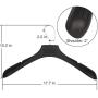 DEDU Plastic Extra Wide Suit Hangers, Pack of 20, Width: 17.7