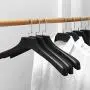 PeiQiH Plastic Suit Hangers, Black Wide Shoulder Space Saving Durable Heavy Duty Not-Slip Home Clothes Hangers for Coats Shirt Jackets Sweater-b-10 Pack 45x25x4cm PeiQiH Plastic Suit Hangers, Black Wide Shoulder Space Saving Durable Heavy Duty Not-Slip Home Clothes Hangers for Coats Shirt Jackets Sweater-b-10 Pack 45x25x4cm