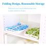 Laundry Hanger Drying Rack - Foldable Clip and Drip Hanger with 20 Pins, Clothes Drying Rack, Sock Hanger Plastic Travel Windproof Hook Diapers Baby Clothes Hanging