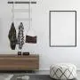 Coat Rack, MILIJIA Over The Door Hanger with Mesh Basket, Detachable Storage Shelf for Towels, Hats, Handbags, Coats (White-2 Layer)