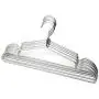 KOOBAY 30Pack 12.6inch Silver Metal Hangers Non Slip Suit Coated Wire Aluminum Children Storage Baby Hangers KOOBAY 30Pack 12.6inch Silver Metal Hangers Non Slip Suit Coated Wire Aluminum Children Storage Baby Hangers