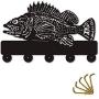 1Piece Rock Fish Shape Design Coat Wall Hooks Coat Hanger Clothes Hats Robe Hook Towel Hooks Keys Holder Kitchen Decor Hook