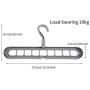 10pcs Random Color Multi-Port Support Circle Clothes Hangers Clothes Drying Racks Multifunction Plastic Scarf Clothes Hanger