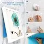 UPCABINET Hidden Shelf Bathroom Waterproof Storage Box, Small Bathroom Multi-Function Foldable Container with Decorative Painting Punch-Free Wall Hanging (White)