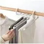 Modern 5-in-1 Portable Multi-Function Stainless Steel Pants Pants Hanger 5pcs Random Color Hanger Clothes Black and White Hangers Modern 5-in-1 Portable Multi-Function Stainless Steel Pants Pants Hanger 5pcs Random Color Hanger Clothes Black and White Hangers