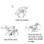 Wuhostam 24 Pack Transparent 15KG per Sticky Hook Heavy Duty Load Nail Free No Scratch Seamless Sticky Wall Hooks Waterproof and Oilproof for Kitchen Wall Door Bathroom and Ceiling Hanger