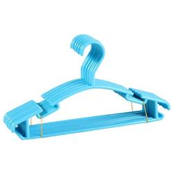 JXSHQS Best Children Clothes Hangers 10 Pieces Children Baby Childrens Clothes Children Clothes Hangers Blue Clothes Hanger (Color : Blue)