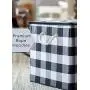 Nest & Be X-Large Premium Toy Storage Chest - Black & White Check, Buffalo Plaid, Durable Sides w/Divider, and Attached, Flip-Top Lid. for Home Organization, Nursery, Kids playroom, Pet Items, Closet