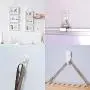 HAPY SHOP 30 Pcs Hardwall Hanger Uses for Hardware, Fasteners & Hooks Multi-Purpose Utility Hook Wall Mount Non-Mark Hooks Picture Painting Photo Frame Hangers