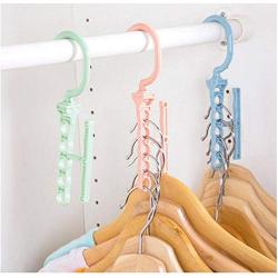 10pcs 5Hole Practical Clothes Hanger Rack Space Saver,Wonder Clothing Hook Magic Hanger Closet Organizer