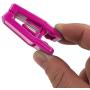 JumpyFire Velvet Hangers Clips, 20 PCS Plastic Clothes Hangers Clips, Baby Hanger Clips for Coat Hanger Pants Hangers, Pink